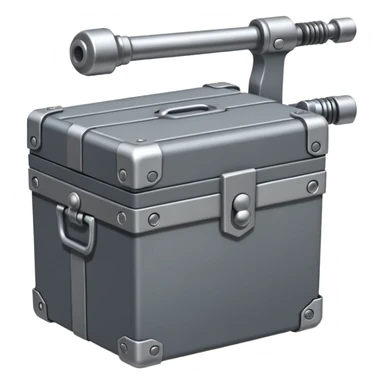 generate a very realistic box weapon  sticker