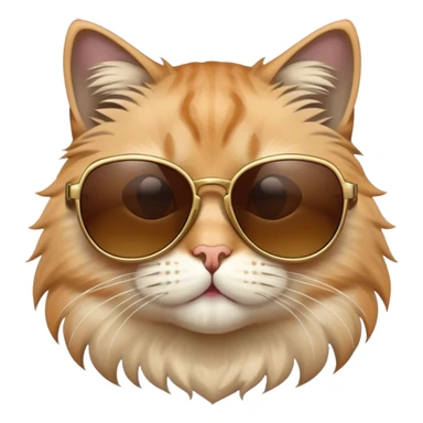 Cat wearing sunglasses, cool cat sticker