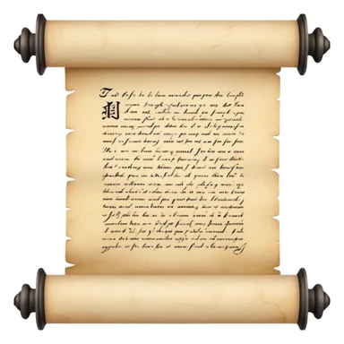 Beautiful and magical scroll with words on it  sticker