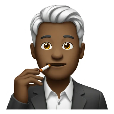 Person smoking  sticker