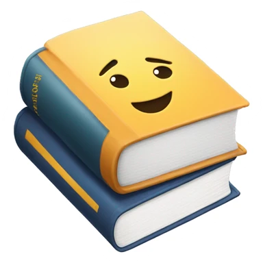 book with title learning english sticker