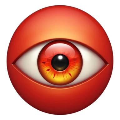 Angry Only single eye no flesh sticker