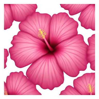hibiscus flower pink sticker