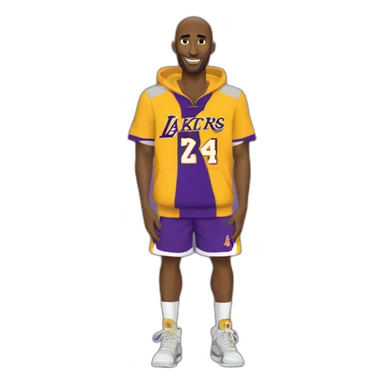 Kobe Bryant in hélicoptere sticker