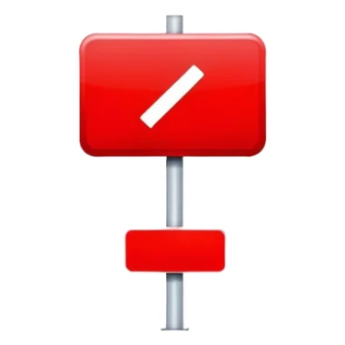 This is important red sign sticker