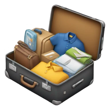 Suitcase packed organized sticker