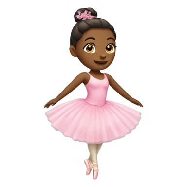 Ballerina wearing pink sticker