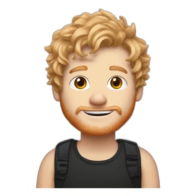 Ed sheeran with blond hair sticker
