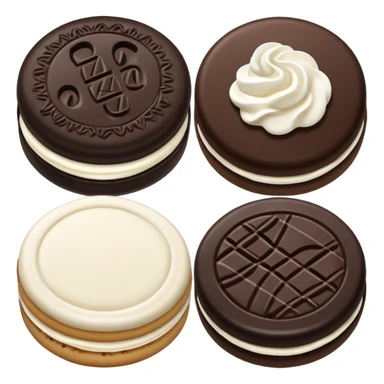 "cookies and cream" emoji sticker