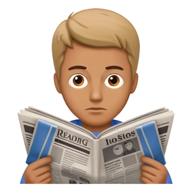 read paper with no rection man sticker