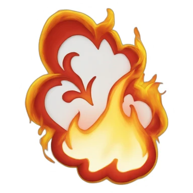 hart love fire sticker