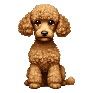 Light brown poodle sticker