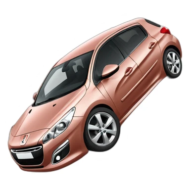 Peugeot 308 1 2012 accidenté sticker