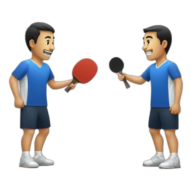 table-tennis-2-players-game sticker