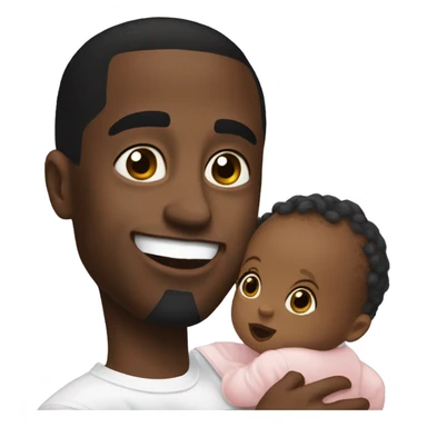 Diddy with a baby sticker