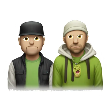 Fred durst and shreck sticker