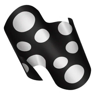 Black film roll sticker