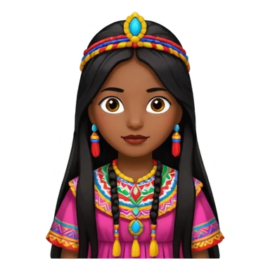 Peruvian girl sticker