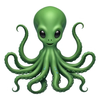 full body humanoid peacefull alien witgh tenticals sticker