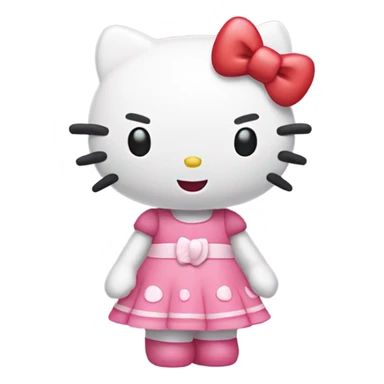 happy hello kitty sticker