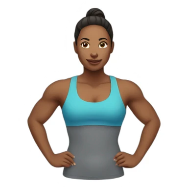 woman gym sticker