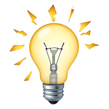 Broken bulb  sticker