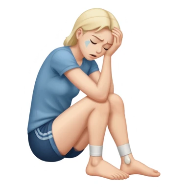 Ouch my knee sticker