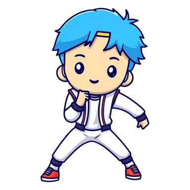 Lee Know from Stray Kids, K-pop dancer sticker