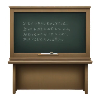 school blackboard with some writing on it sticker