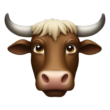 Man bull sticker
