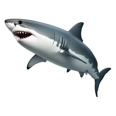 Great white shark sticker