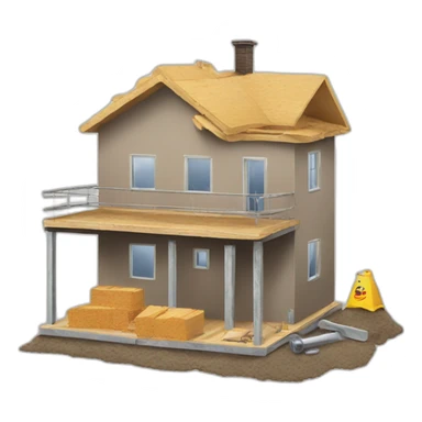 house under construction sticker