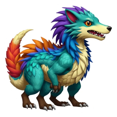 Vernid-Sergal-Grem2-Wickerbeast-Bagbean-animal-fusion-hybrid-creature sticker