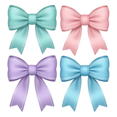 Pastel laces and bows sticker