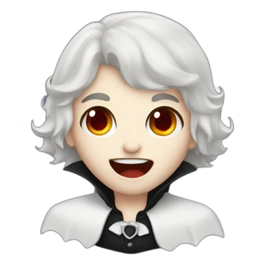 Cute vampire sticker