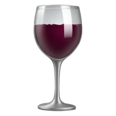 wine glass covered in tinfoil with wrinkles sticker