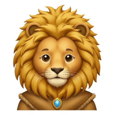 human in a lion costume  sticker