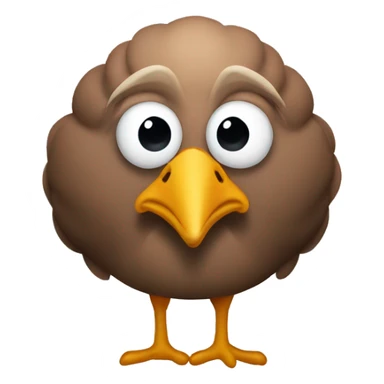 A turkey that kind of resembles Donald Trump sticker
