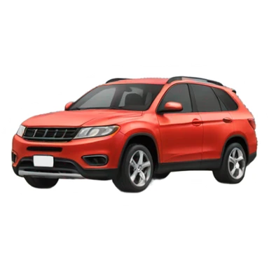 car in mountain sticker