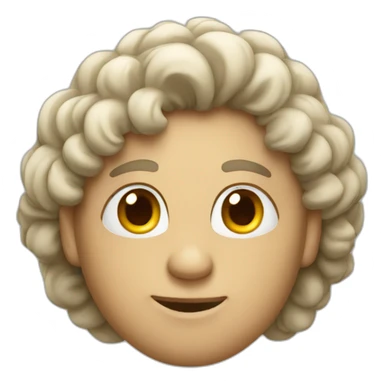 Big-brained person sticker