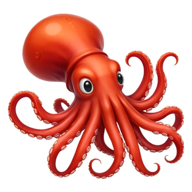 red squid like the 3rd one below sticker
