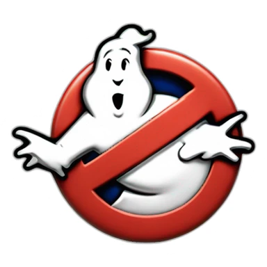 Ghostbusters logo sticker