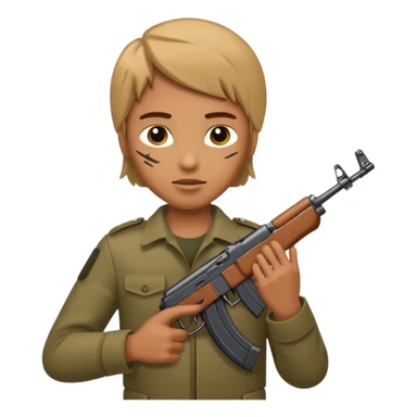 AK47 in heand sticker