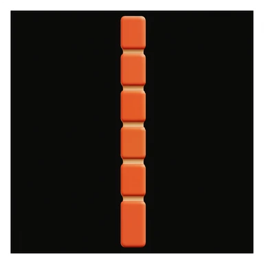 Make the brick wall appear very narrow, as if viewed directly from the side in profile. Keep the 3D emoji style. sticker