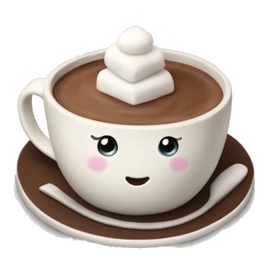 Hot Chocolate with Marshmallow  sticker
