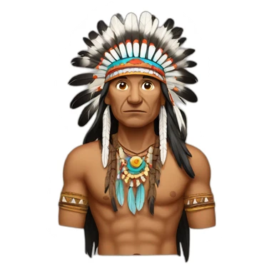 Indian chief sticker