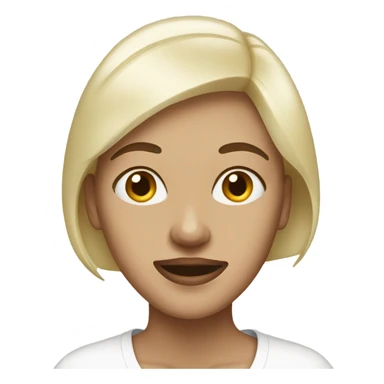 Woman with cream on her face  sticker