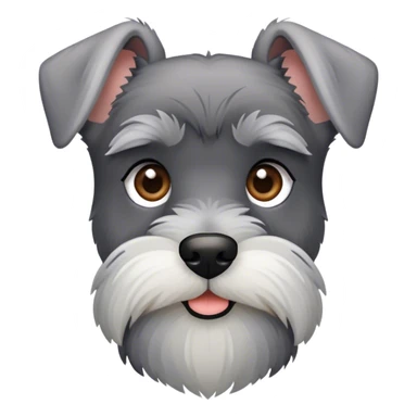 cute schnauzer  sticker