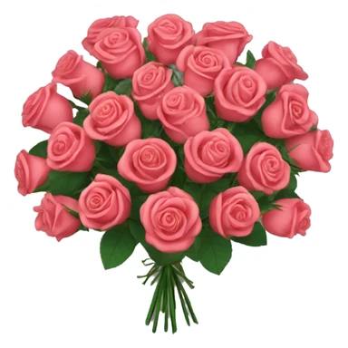Bouquet of humongous roses sticker
