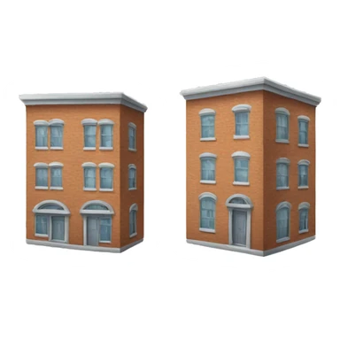Two buildings  sticker